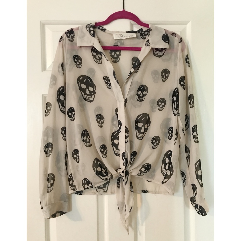 Vintage Havana Skull Blouse